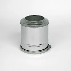 inox dubbelw.topsectie 200 mm ubbink